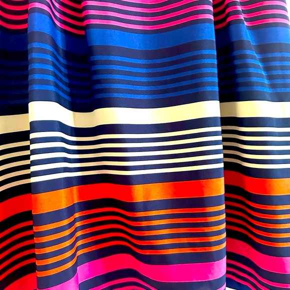 Old Navy Multicolor Stripes Midi Skirt With Pockets Rainbow Large - Picture 5 of 8
